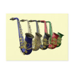 Multiple Sax Postcard