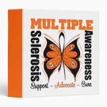 Multiple Sclerosis Awareness Butterfly Binder