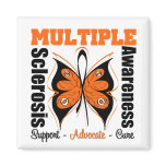 Multiple Sclerosis Awareness Butterfly magnets