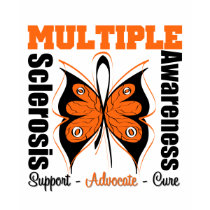 Multiple Sclerosis Awareness Butterfly t-shirts