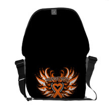 Multiple Sclerosis Awareness Heart Wings Commuter Bags
