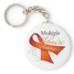 Multiple Sclerosis Awareness Ribbon keychains