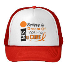 Multiple Sclerosis BELIEVE DREAM HOPE Mesh Hats