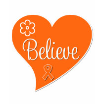 Multiple Sclerosis Believe Heart t-shirts