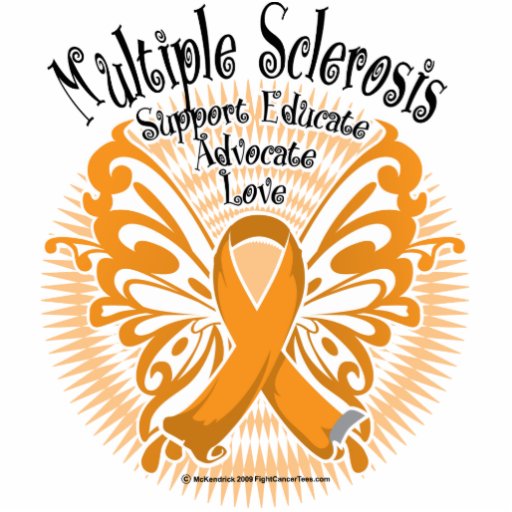 Multiple Sclerosis Butterfly 3 Cut Out