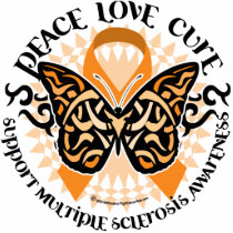 Multiple Sclerosis Butterfly Tribal 2 Photo Cut Out