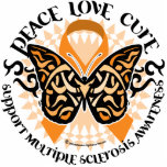 Multiple Sclerosis Butterfly Tribal 2 Photo Cut Out