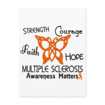Multiple Sclerosis Celtic Butterfly 3 postcards by awarenessgifts Multiple Sclerosis Celtic Butterfly 3 postcards