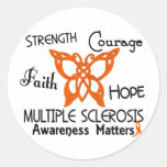 Multiple Sclerosis Celtic Butterfly 3 Stickers