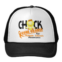 Multiple Sclerosis Chick Gone Orange 2 Trucker Hat