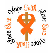 Multiple Sclerosis Faith Hope Love Cross t-shirts
