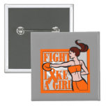 Multiple Sclerosis Fight Like A Girl Boxer buttons