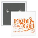 Multiple Sclerosis Fight Like A Girl Elegant buttons