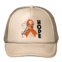 Multiple Sclerosis Floral Hope Ribbon Hat