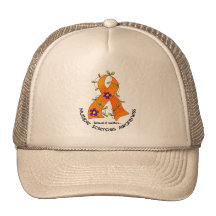 Multiple Sclerosis FLOWER RIBBON 1 Hats