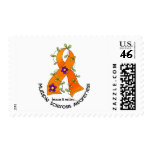 Multiple Sclerosis FLOWER RIBBON 1 Stamp