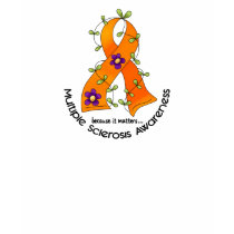 Multiple Sclerosis FLOWER RIBBON 1 t-shirts