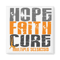 Multiple Sclerosis HOPE FAITH CURE Magnet