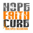 Multiple Sclerosis HOPE FAITH CURE t-shirts by awarenessgifts Multiple Sclerosis HOPE FAITH CURE t-shirts