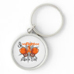 Multiple Sclerosis I Fight Like a Girl With Gloves keychains