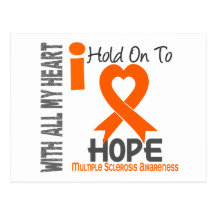 Multiple Sclerosis I Hold On To Hope Postcard