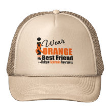 Multiple Sclerosis I Wear Orange For My Best Frien Trucker Hat