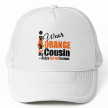 Multiple Sclerosis I Wear Orange For My Cousin hats by giftsforawareness Multiple Sclerosis I Wear Orange For My Cousin hats