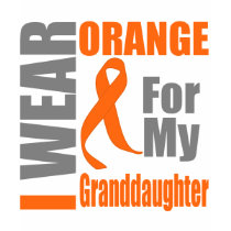 Multiple Sclerosis I Wear Orange Granddaughter t-shirts