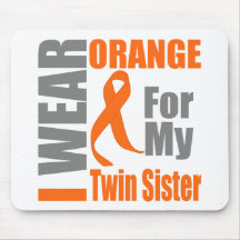 Multiple Sclerosis I Wear Orange Twin Sister Mouse Mat