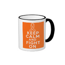 Multiple Sclerosis Keep Calm and Fight On Coffee Mugs