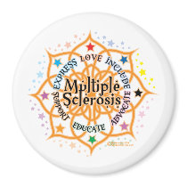 Multiple Sclerosis Lotus magnets by fightcancertees Multiple Sclerosis Lotus magnets