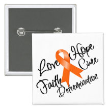 Multiple Sclerosis Love Hope Determination Buttons