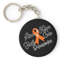 Multiple Sclerosis Love Hope Determination Keychain