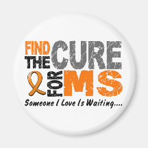 Multiple Sclerosis MS Find The Cure 1 Fridge Magnet