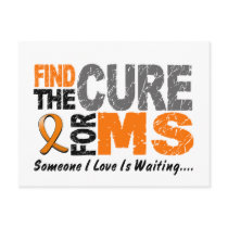 Multiple Sclerosis MS Find The Cure 1 postcards by awarenessgifts Multiple Sclerosis MS Find The Cure 1 postcards