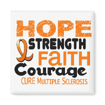 Multiple Sclerosis MS HOPE 3 magnets by awarenessgifts Multiple Sclerosis MS HOPE 3 magnets