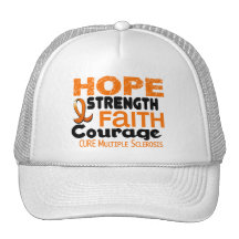 Multiple Sclerosis MS HOPE 3 Trucker Hats