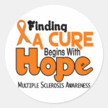 Multiple Sclerosis MS HOPE 5 Round Sticker
