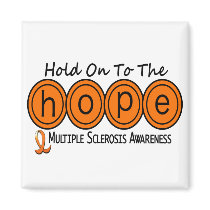 Multiple Sclerosis MS HOPE 6 magnets by awarenessgifts Multiple Sclerosis MS HOPE 6 magnets