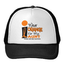 Multiple Sclerosis MS I Wear Orange For My Aunt 9 Trucker Hat