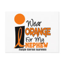 Multiple Sclerosis MS I Wear Orange For My Nephew postcards by awarenessgifts Multiple Sclerosis MS I Wear Orange For My Nephew postcards