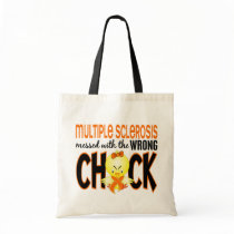 Multiple Sclerosis MS Messed With The Wrong Chick Canvas Bags