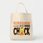 Multiple Sclerosis MS Messed With The Wrong Chick Canvas Bag