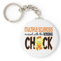 Multiple Sclerosis MS Messed With The Wrong Chick Keychains