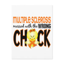 Multiple Sclerosis MS Messed With The Wrong Chick Postcard