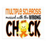 Multiple Sclerosis MS Messed With The Wrong Chick Post Card