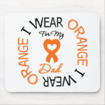 Multiple Sclerosis Orange Ribbon Dad Mouse Pad