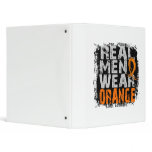 Multiple Sclerosis Real Men Wear Orange Binder