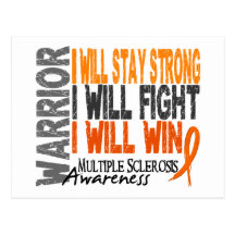 Multiple Sclerosis Warrior Post Card