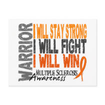 Multiple Sclerosis Warrior Post Card
